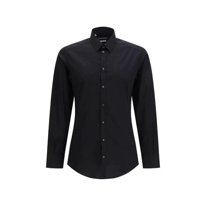 Dolce & Gabbana Black Cotton Dress Shirt by Dolce & Gabbana
