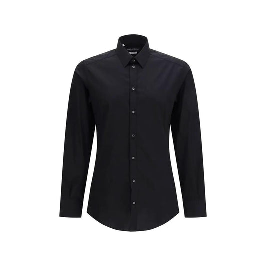 Dolce & Gabbana Black Cotton Dress Shirt by Dolce & Gabbana