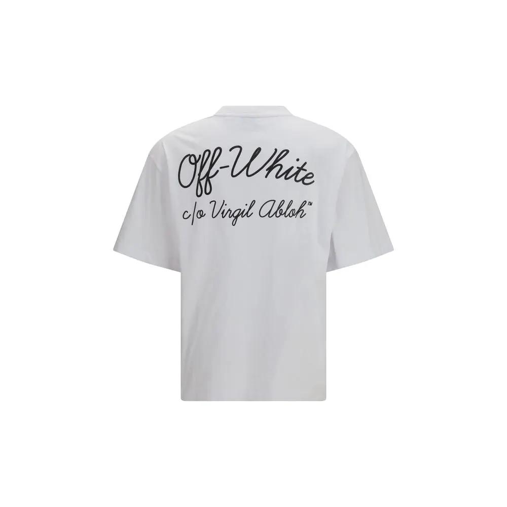 Off-White White Cotton T-Shirt by Off-White