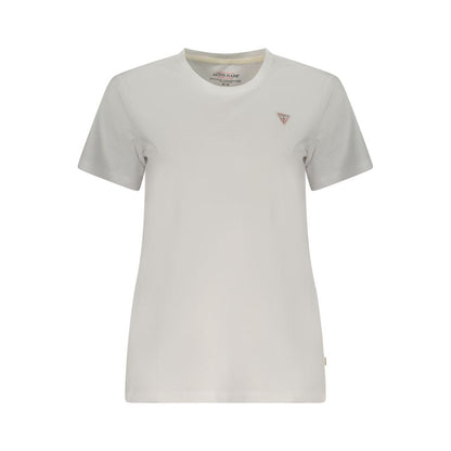 Guess Jeans White Cotton Women T-Shirt