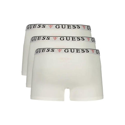 Guess Jeans White Cotton Men's Boxer by Guess Jeans