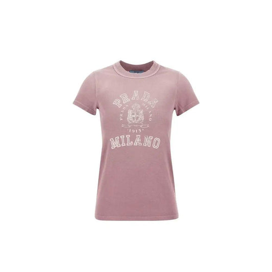 Prada Multicolor Cotton T-Shirt by Prada