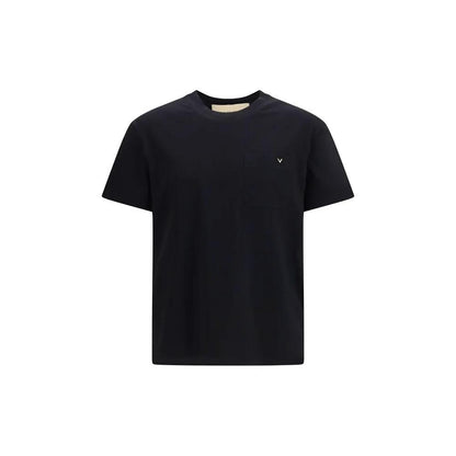 Valentino Black Cotton T-Shirt by Valentino