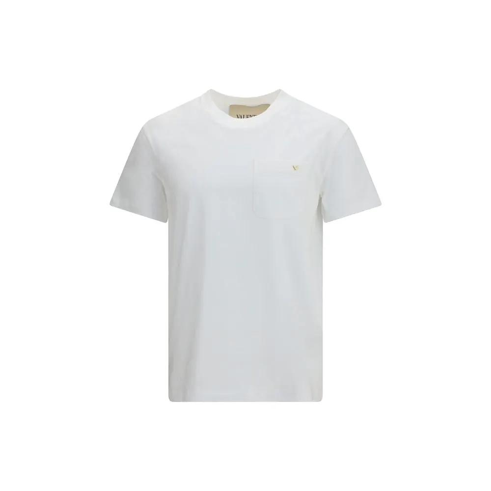 Valentino White Cotton T-Shirt by Valentino