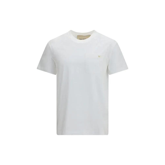Valentino White Cotton T-Shirt by Valentino