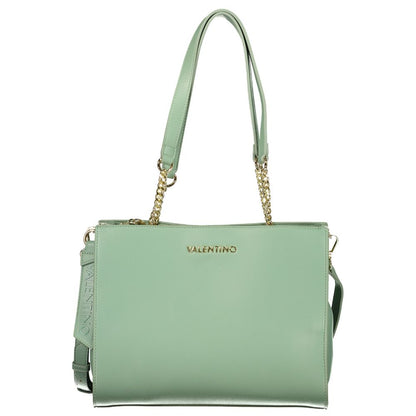 Valentino Green Polyethylene Handbag – Sac Femme Chaînes & Bretelle Recyclé