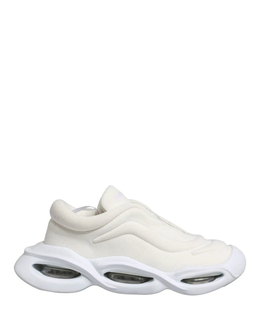 Dolce & Gabbana White Slip On Wave Low Top Sneakers Shoes by Dolce & Gabbana