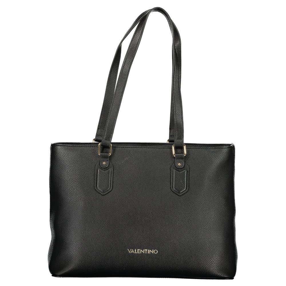 Valentino Black Polyethylene Handbag – Sac À Main Femme Double Anse