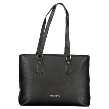 Valentino Black Polyethylene Handbag – Sac À Main Femme Double Anse