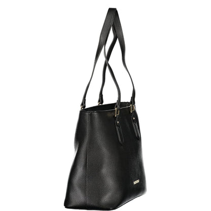 Valentino Black Polyethylene Handbag – Sac À Main Femme Double Anse