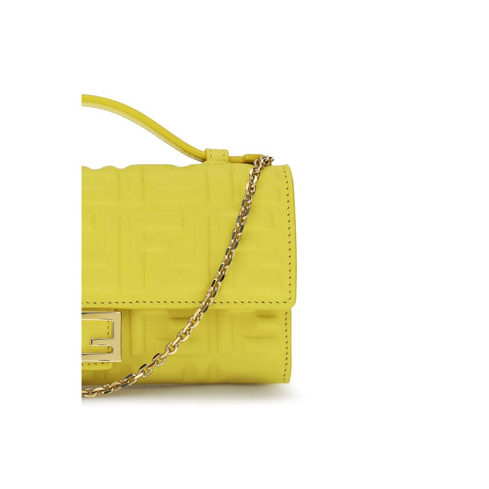 Fendi Bicolor Calf Leather Bos Taurus Shoulder Bag