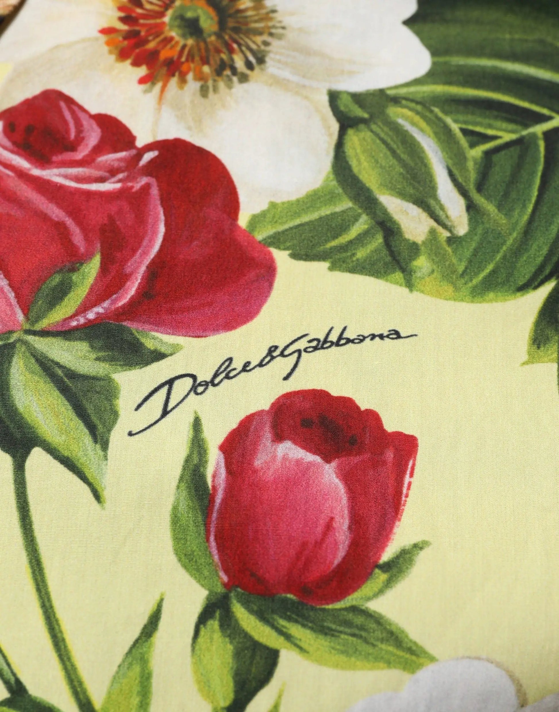 Dolce & Gabbana Multicolor Floral Animal Print Collared Shirt by Dolce & Gabbana