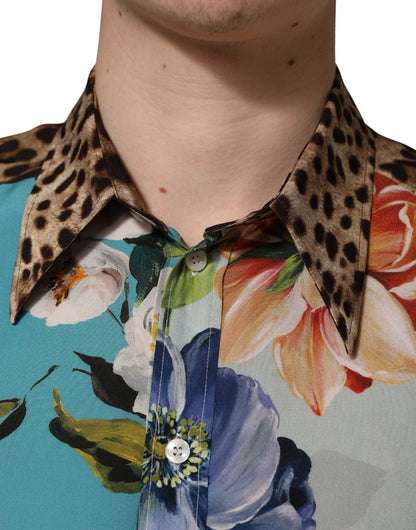 Dolce & Gabbana Chemise Homme — Imprimé Floral & Animal Print Col & Poignets | Slim Fit