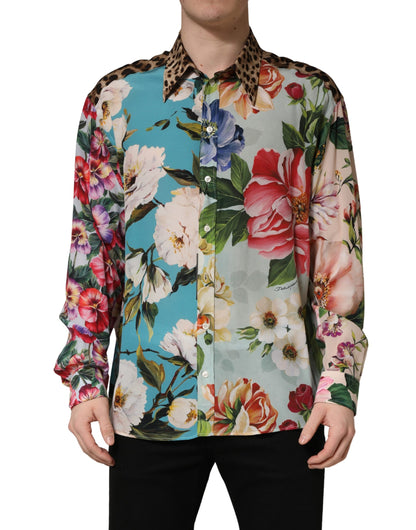 Dolce & Gabbana Chemise Homme — Imprimé Floral & Animal Print Col & Poignets | Slim Fit