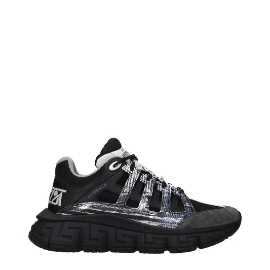 Versace Black Fabric Athletic Sneakers by Versace