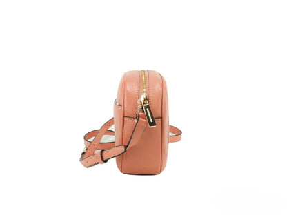 Michael Kors Jet Set Travel Medium Sherbert Leather Oval Camera Crossbody Bag by Michael Kors