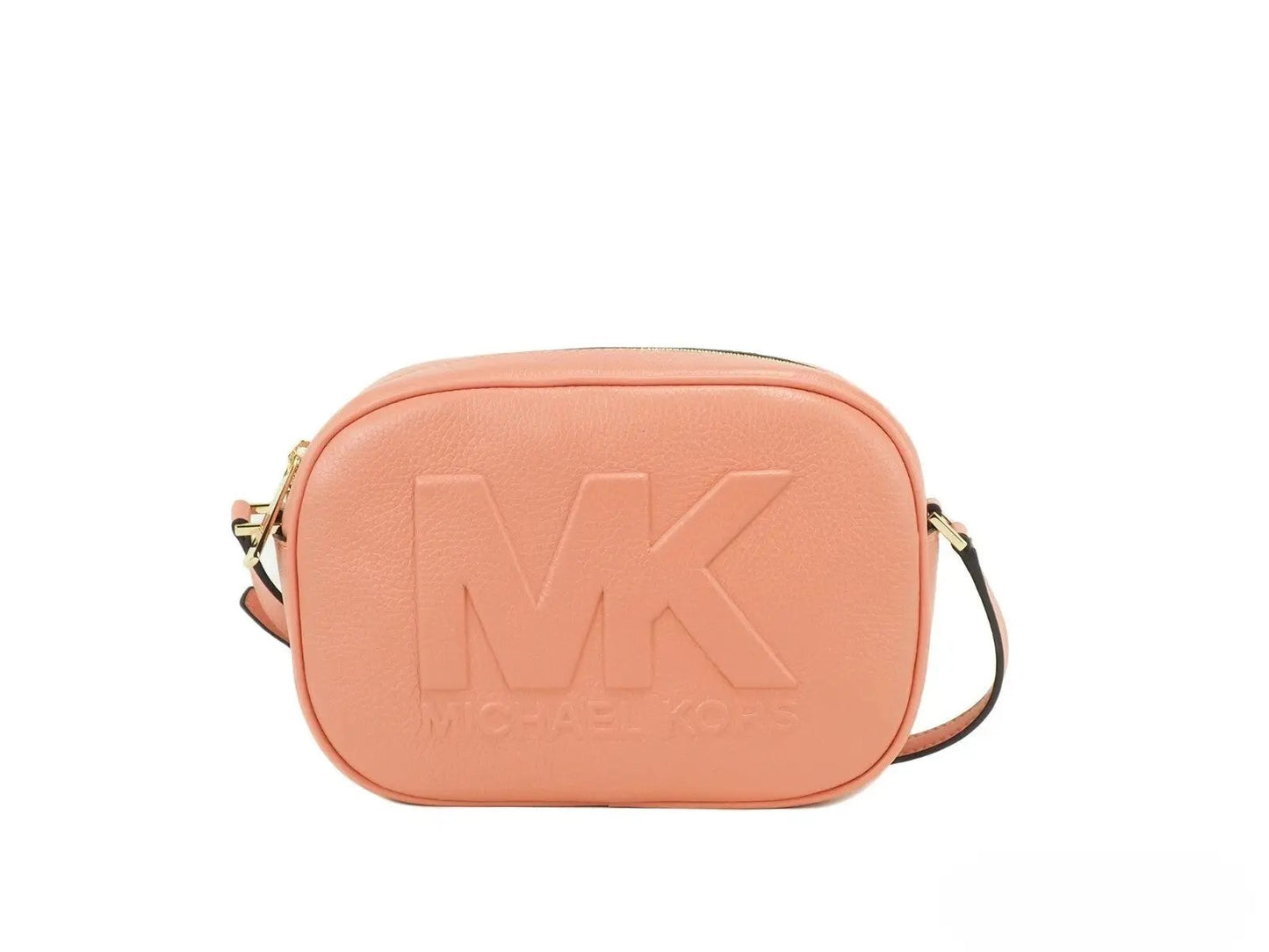 Michael Kors Jet Set Travel Medium Sherbert Leather Oval Camera Crossbody Bag by Michael Kors