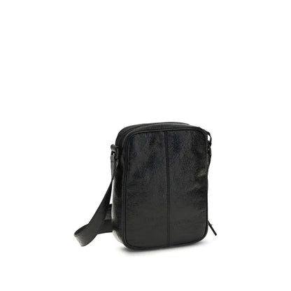 Balenciaga Black Lamb Ovis Aries Aries Shoulder Bag by Balenciaga
