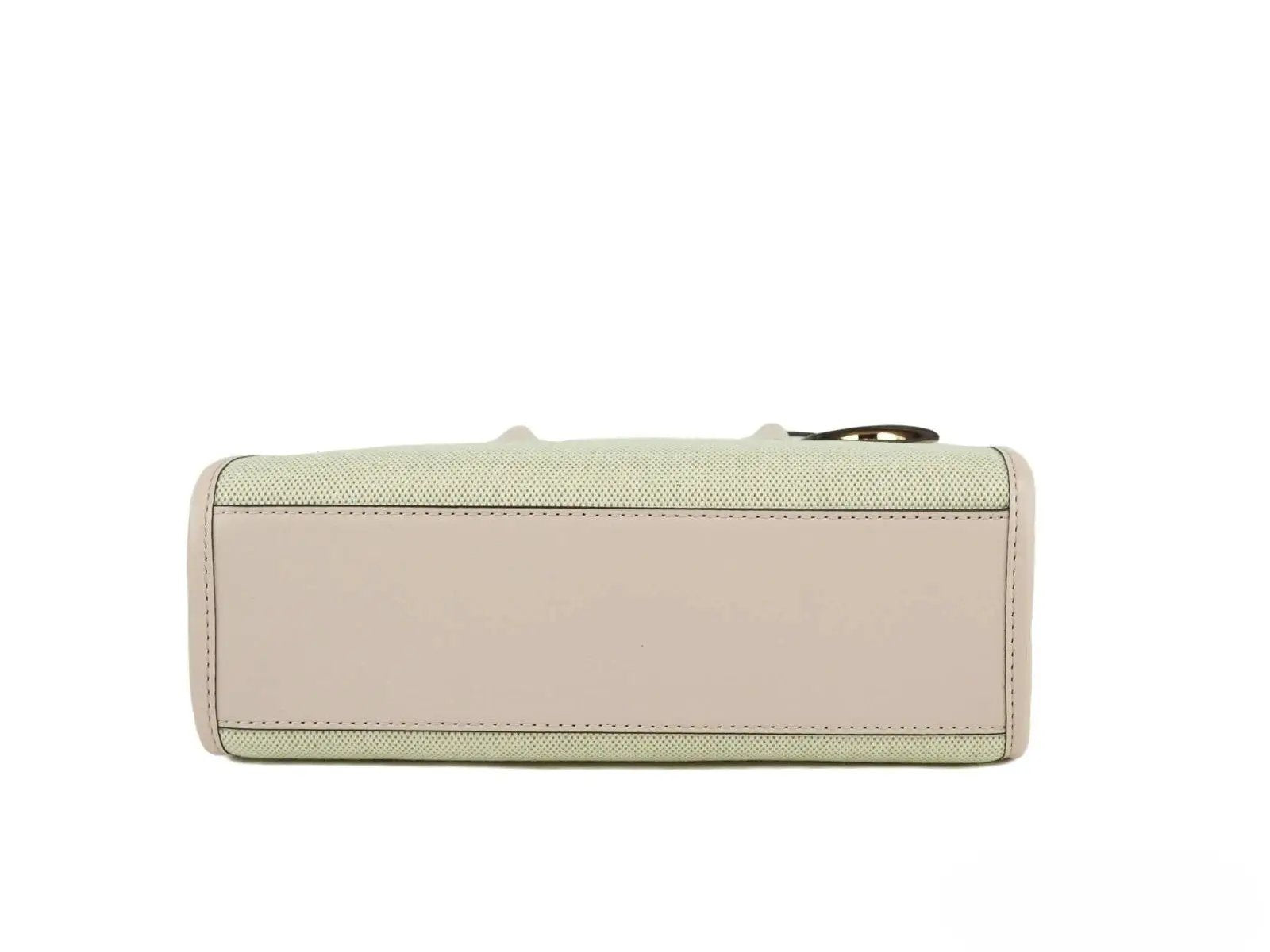 Michael Kors Mirella Small Powder Blush Canvas Shopper Crossbody Handbag Purse by Michael Kors