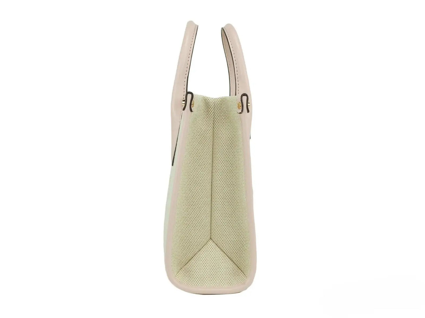 Michael Kors Mirella Small Powder Blush Canvas Shopper Crossbody Handbag Purse by Michael Kors