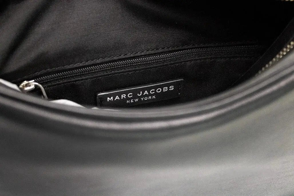 Marc Jacobs Tempo Small Black Smooth Leather Hobo Convertible Shoulder Bag Purse by Marc Jacobs