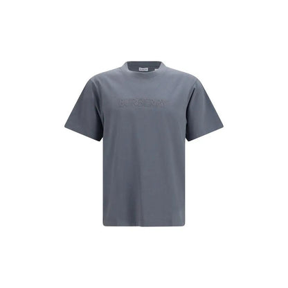 Burberry Gray Cotton T-Shirt by Burberry