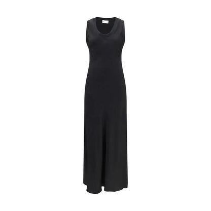 Ami Paris Black Viscose Casual Dress by Ami Paris