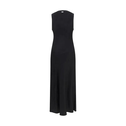 Ami Paris Black Viscose Casual Dress by Ami Paris
