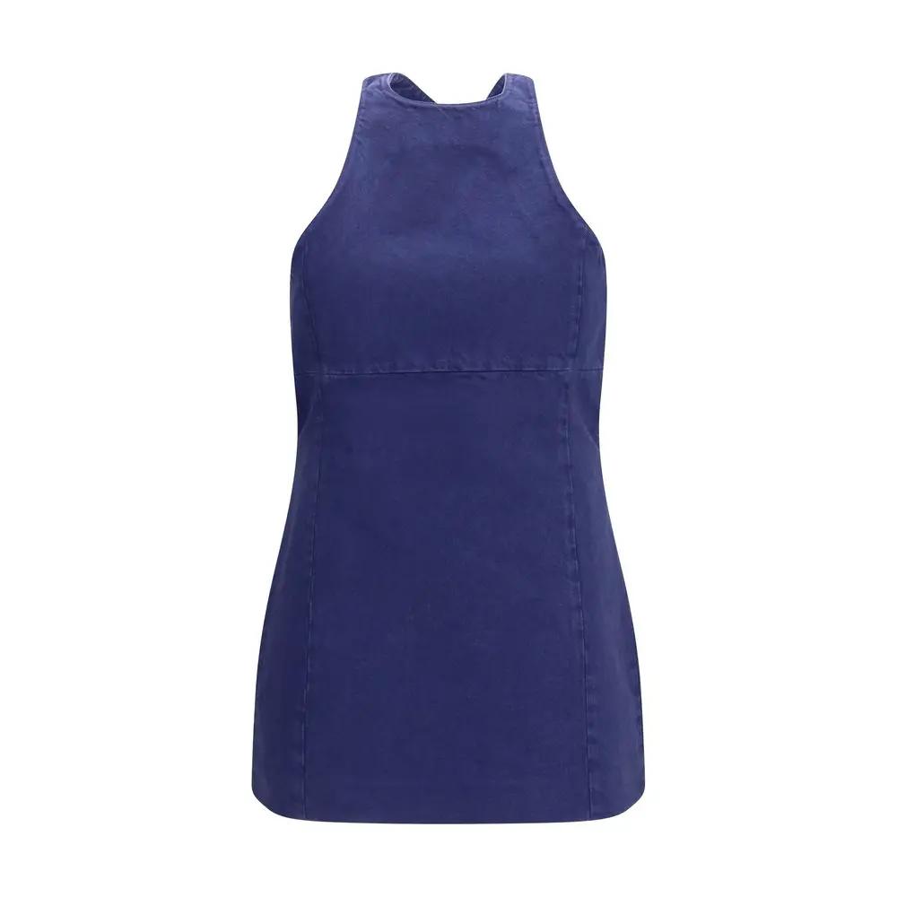 Miu Miu Blue Cotton Casual Dress by Miu Miu