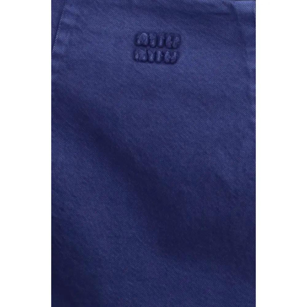 Miu Miu Blue Cotton Casual Dress by Miu Miu