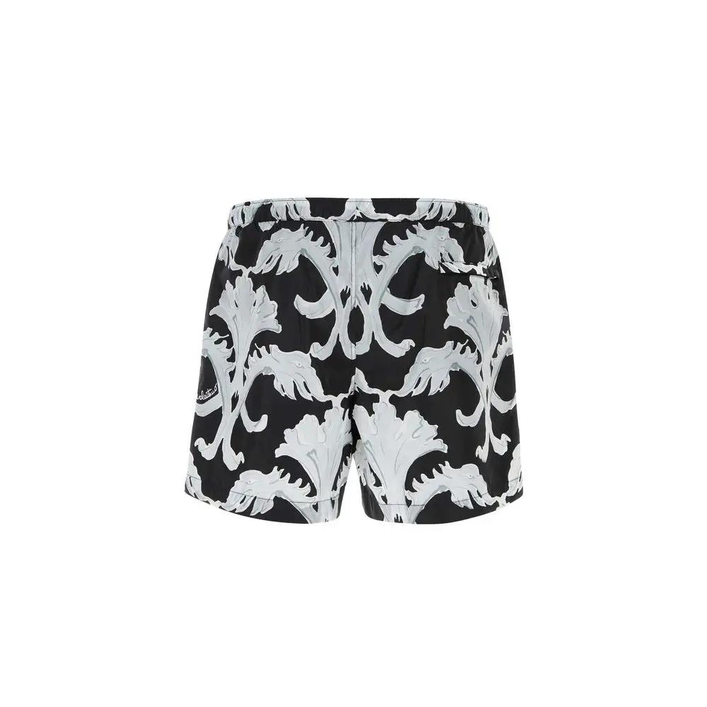 Valentino Black Polyamide Shorts by Valentino