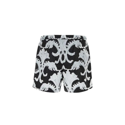 Valentino Black Polyamide Shorts by Valentino