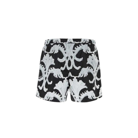 Valentino Black Polyamide Shorts by Valentino