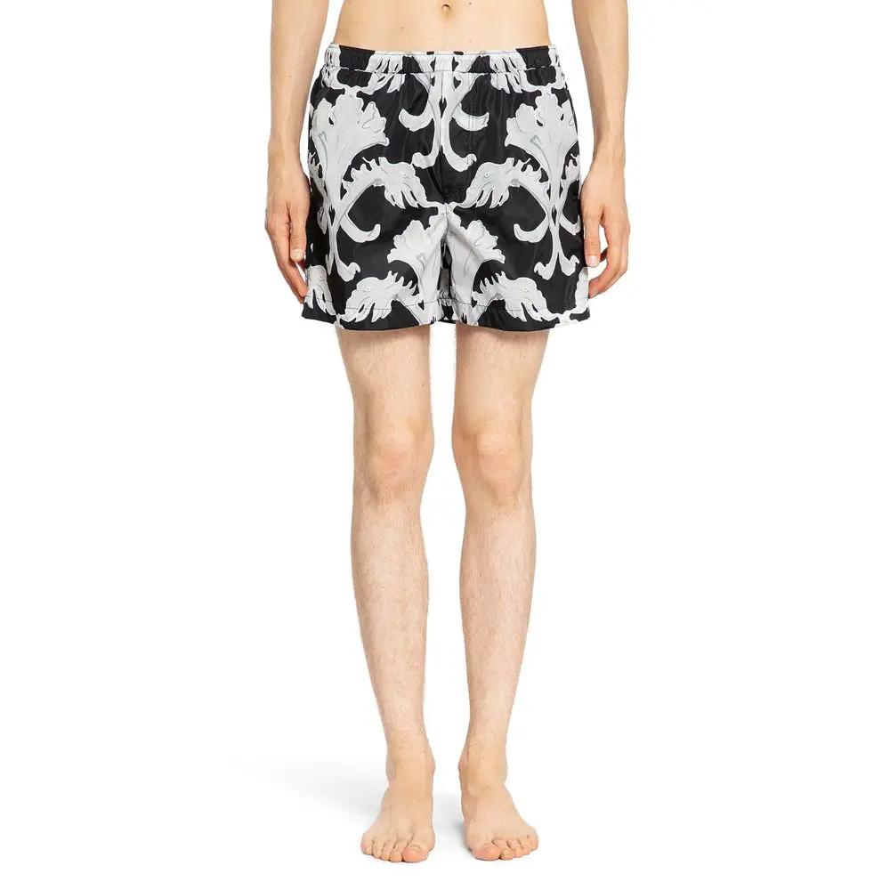 Valentino Black Polyamide Shorts by Valentino