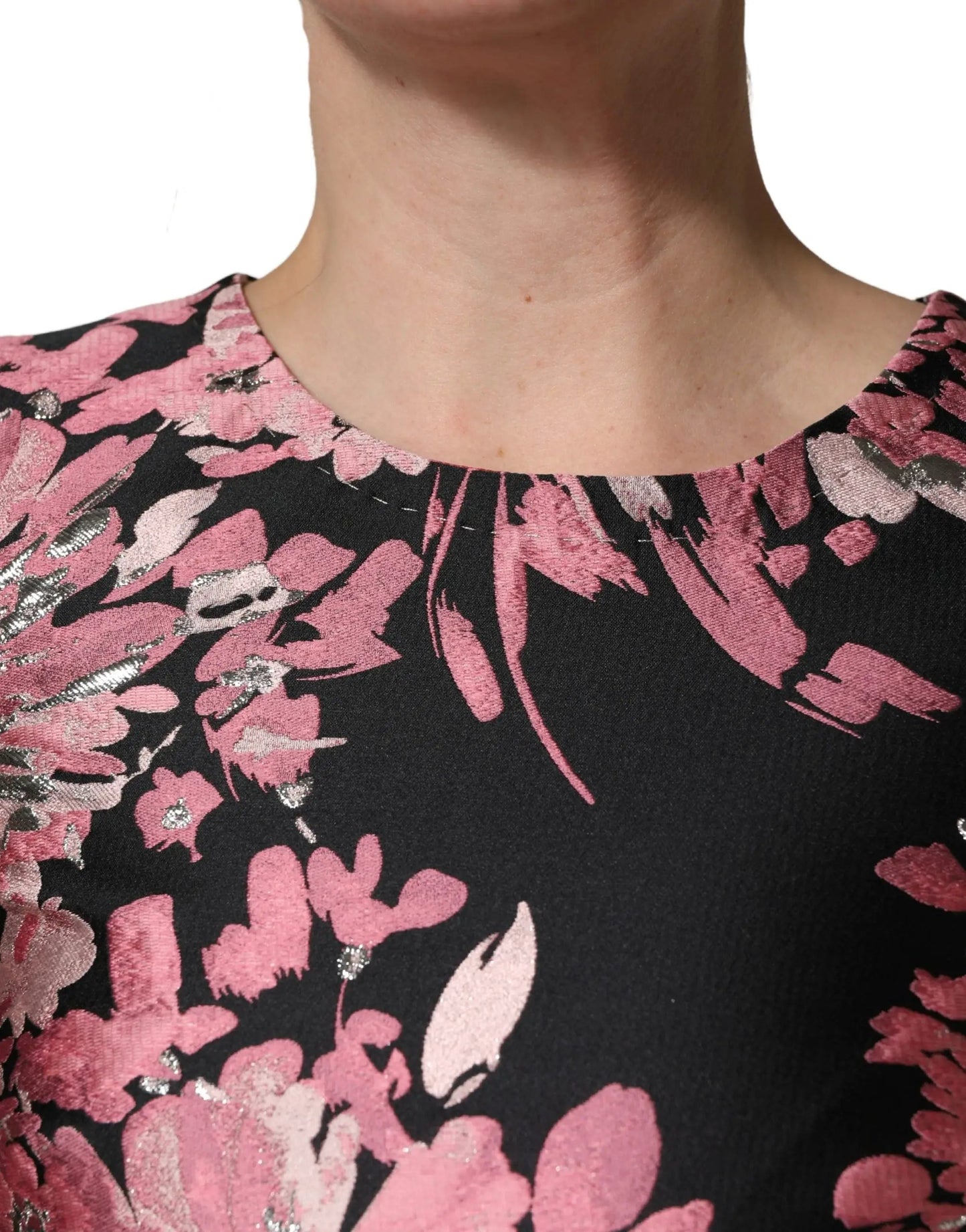 Dolce & Gabbana Multicolor Floral Brocade A-line Mini Dress by Dolce & Gabbana