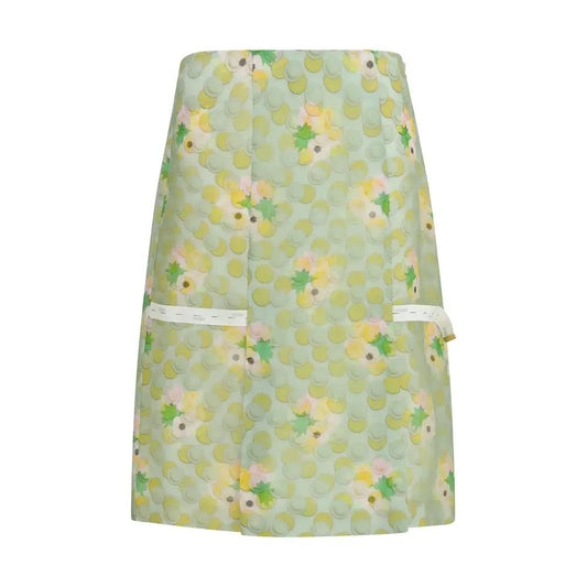 Fendi Multicolor Silk Midi Skirt by Fendi