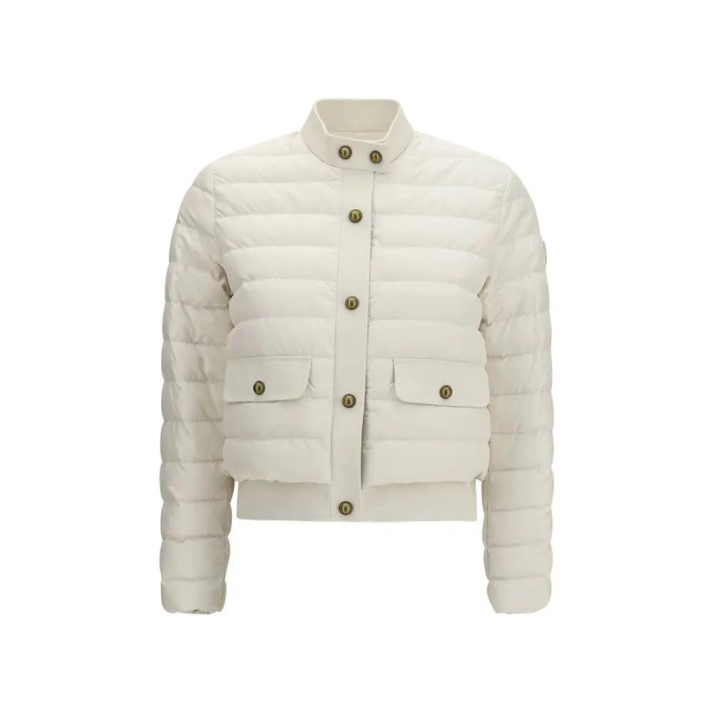 Moncler Beige Polyester Coat by Moncler