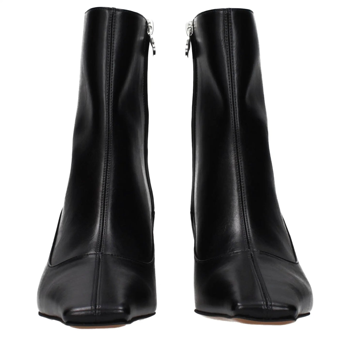 Stella McCartney Black Leather Ankle Boots by Stella McCartney