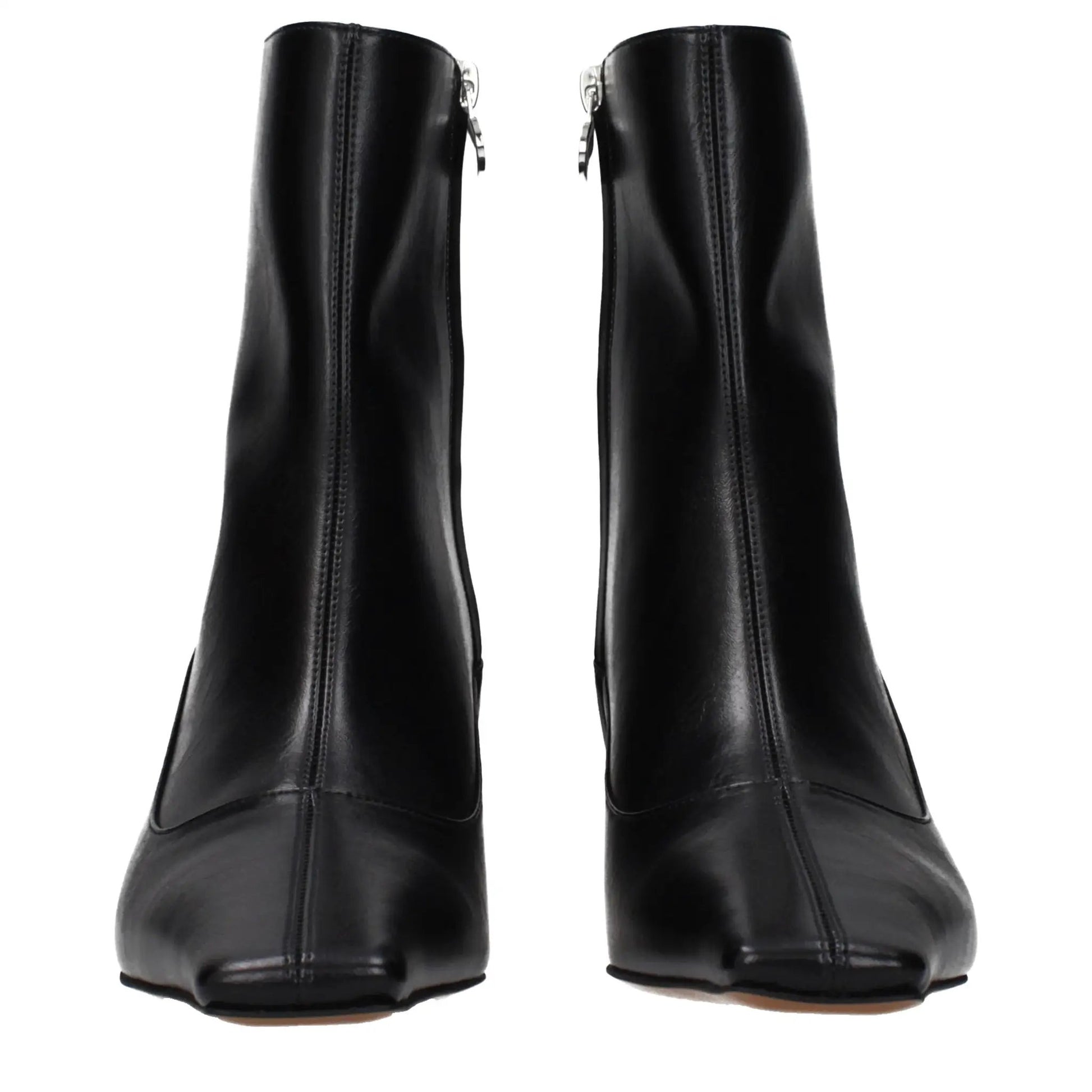 Stella McCartney Black Leather Ankle Boots by Stella McCartney