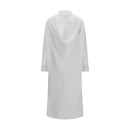 Balenciaga White Cotton Casual Dress by Balenciaga