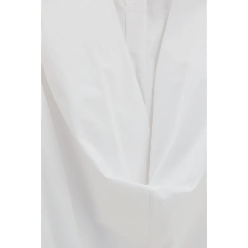 Balenciaga White Cotton Casual Dress by Balenciaga