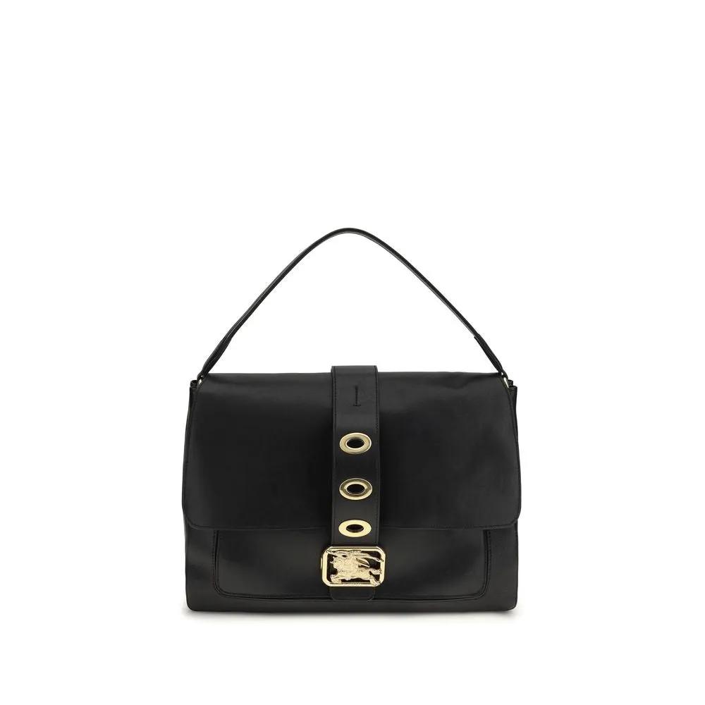Burberry Black Lamb Ovis Aries Aries Shoulder Bag by Burberry