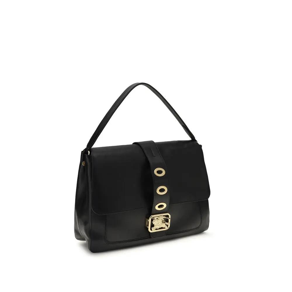 Burberry Black Lamb Ovis Aries Aries Shoulder Bag by Burberry