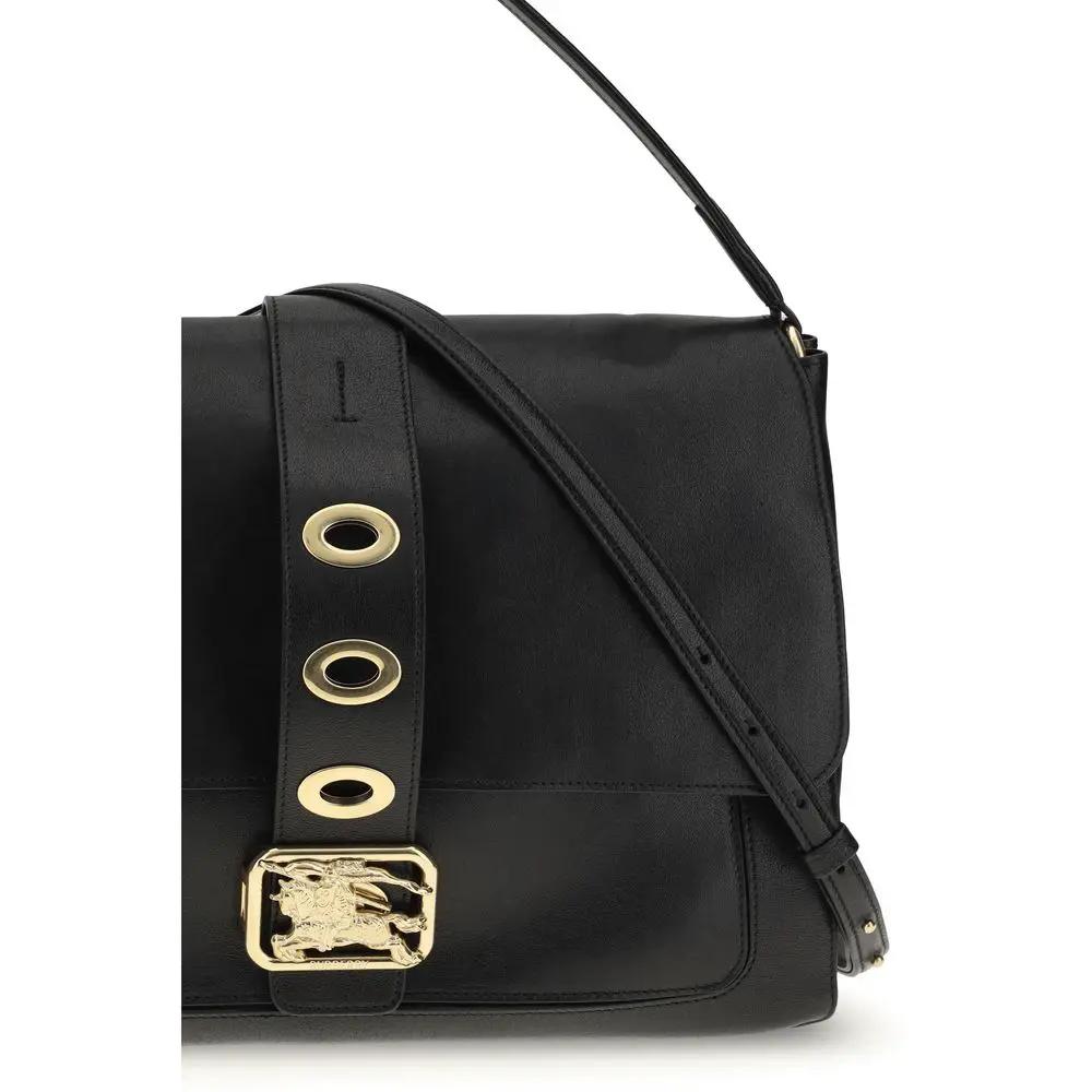 Burberry Black Lamb Ovis Aries Aries Shoulder Bag by Burberry