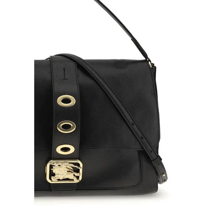 Burberry Black Lamb Ovis Aries Aries Shoulder Bag by Burberry
