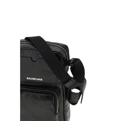 Balenciaga Black Lamb Ovis Aries Aries Shoulder Bag by Balenciaga