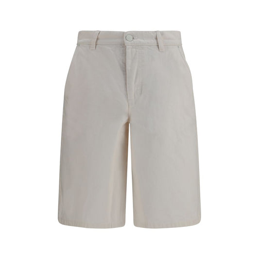 Ami Paris – Short Bermuda en Coton Blanc SS26