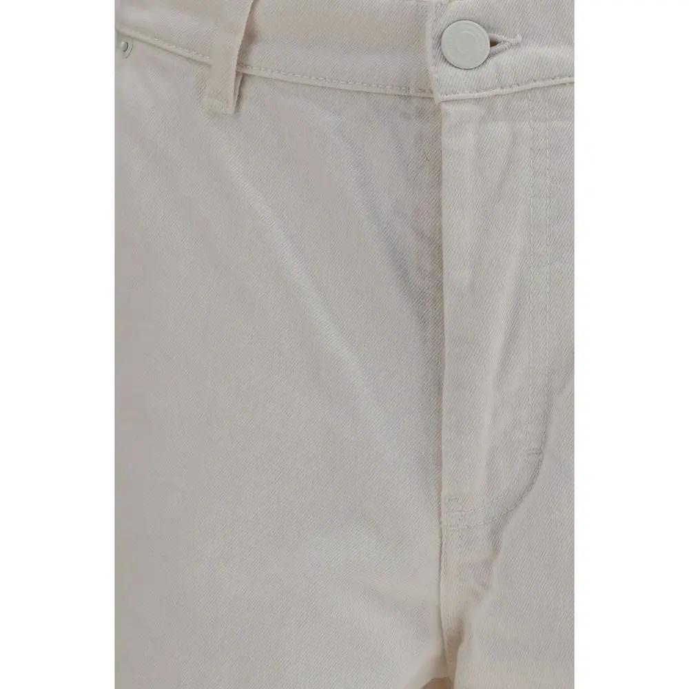 Ami Paris White Cotton Bermuda Shorts by Ami Paris