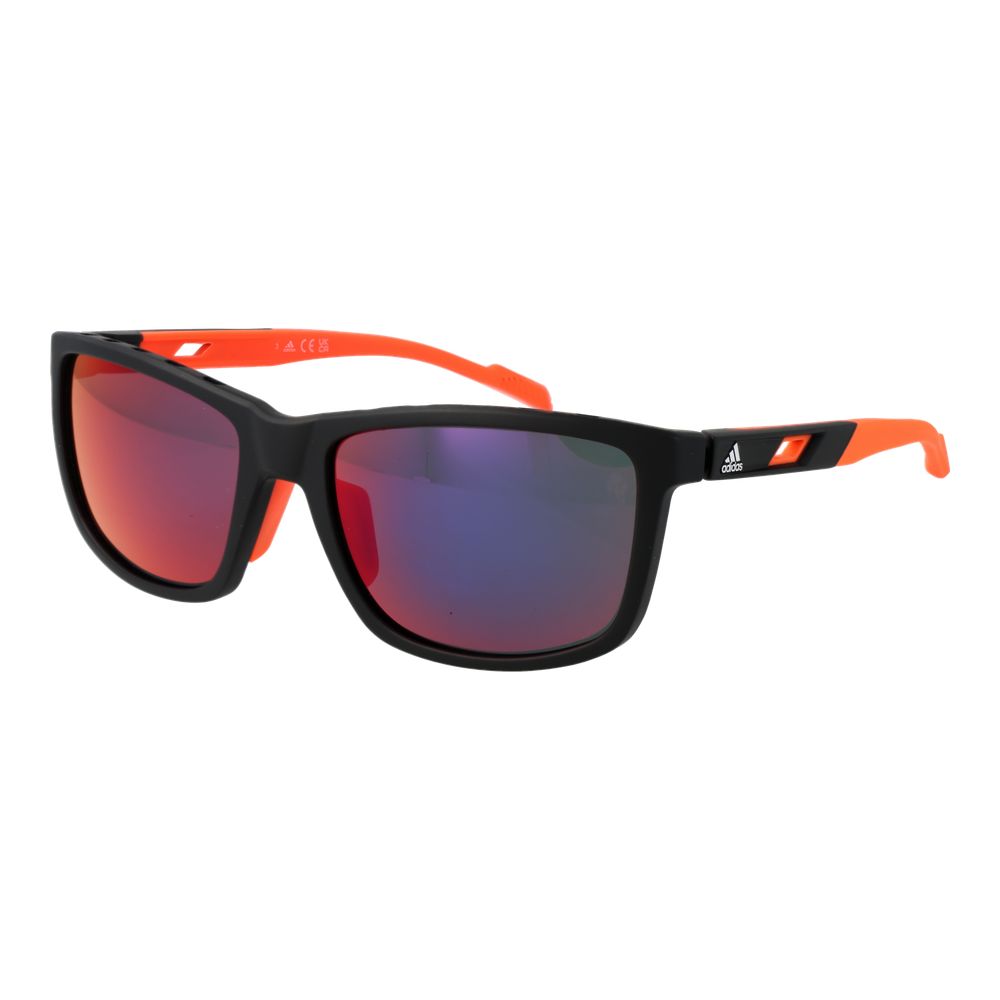Lunettes de soleil Adidas homme rectangulaires en plastique noir – AD-1066087