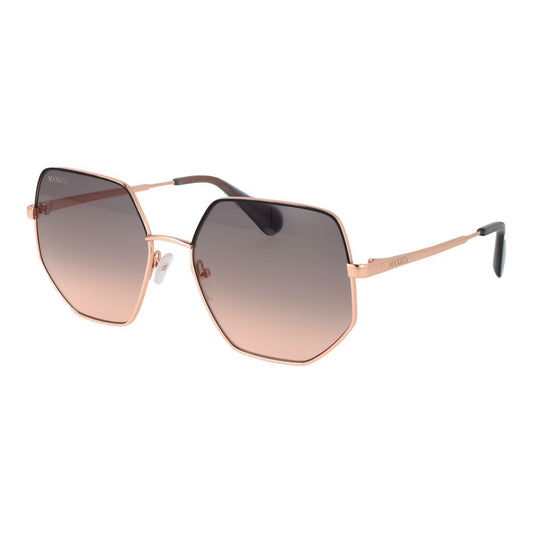 Lunettes de soleil Max & Co femme géométriques en métal or rose – MA-1066343